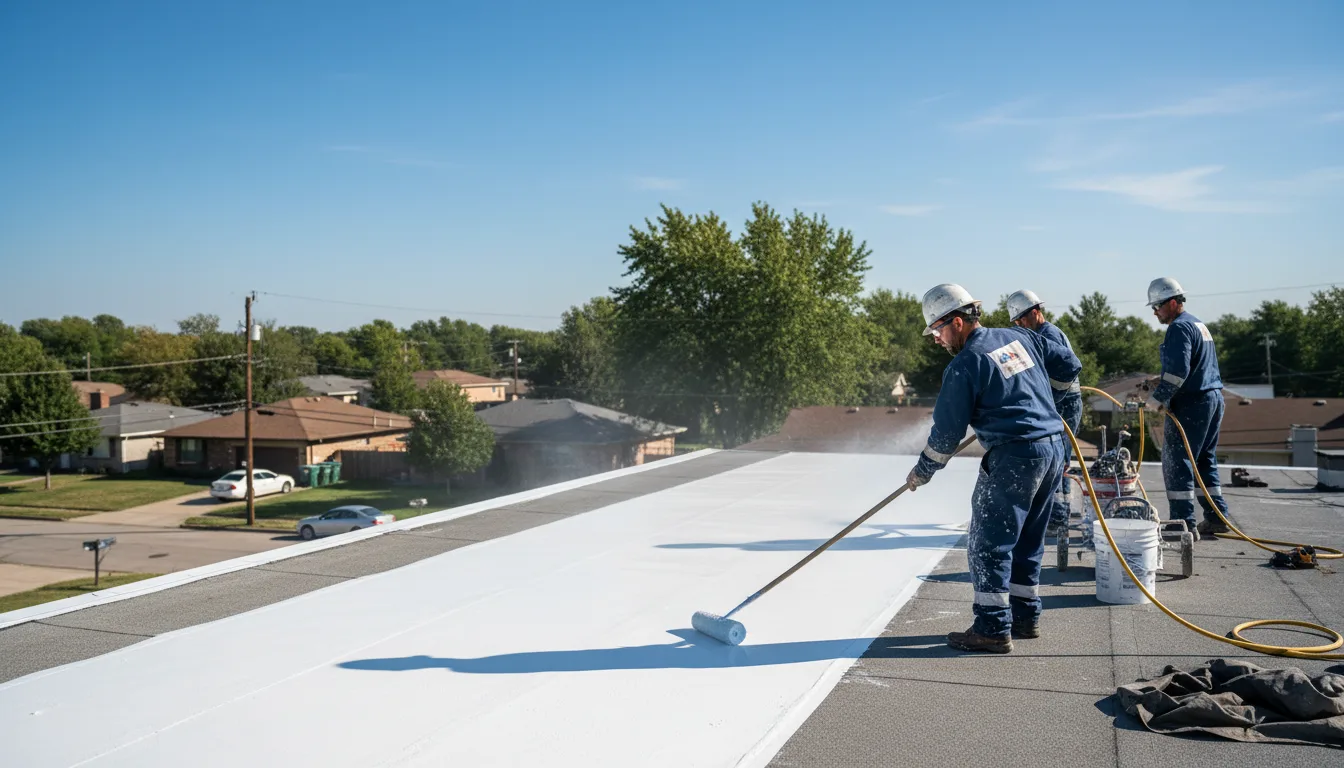 Commercial roof coating in Leroy, TX near me